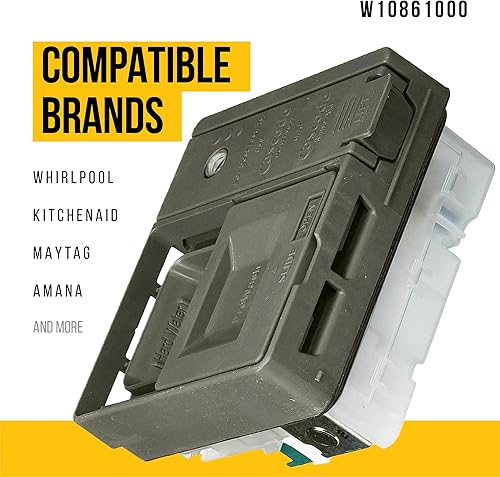 Miniatura 2 de PartsBroz W10861000 - Dispensador de detergente compatible con lavavajillas Whirlpool KitchenAid Maytag Amana – Reemplaza AP5999391 PS11731570