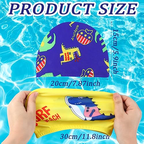 Miniatura 3 de 3 gorras de natación para niños y niñas de 2 a 12 años, gorra de natación para niños y jóvenes