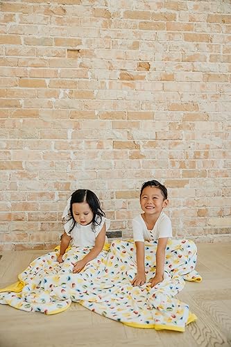 Miniatura 8 de Copper Pearl Manta de punto de 3 capas elástica Jumbo Premium Sesame Scribbles