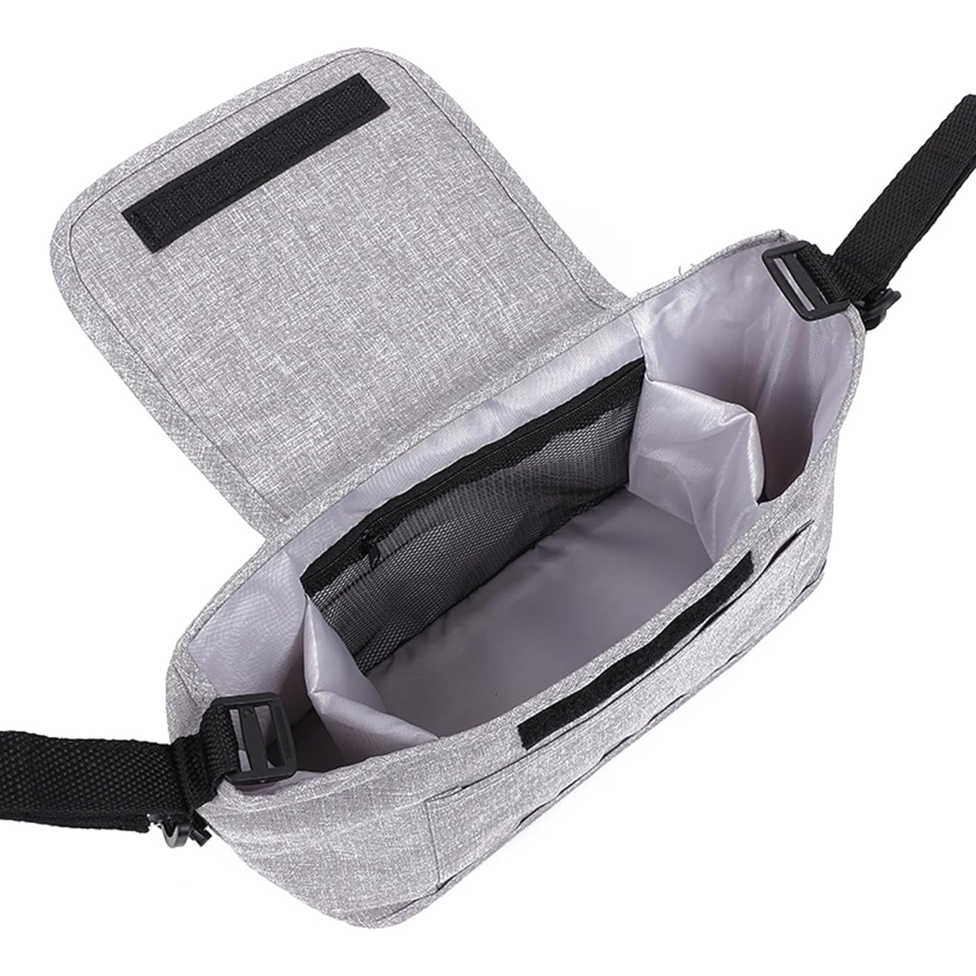 Borsa Organizer per Passeggino Universale Impermeabile con Portabicchieri (Grigio)