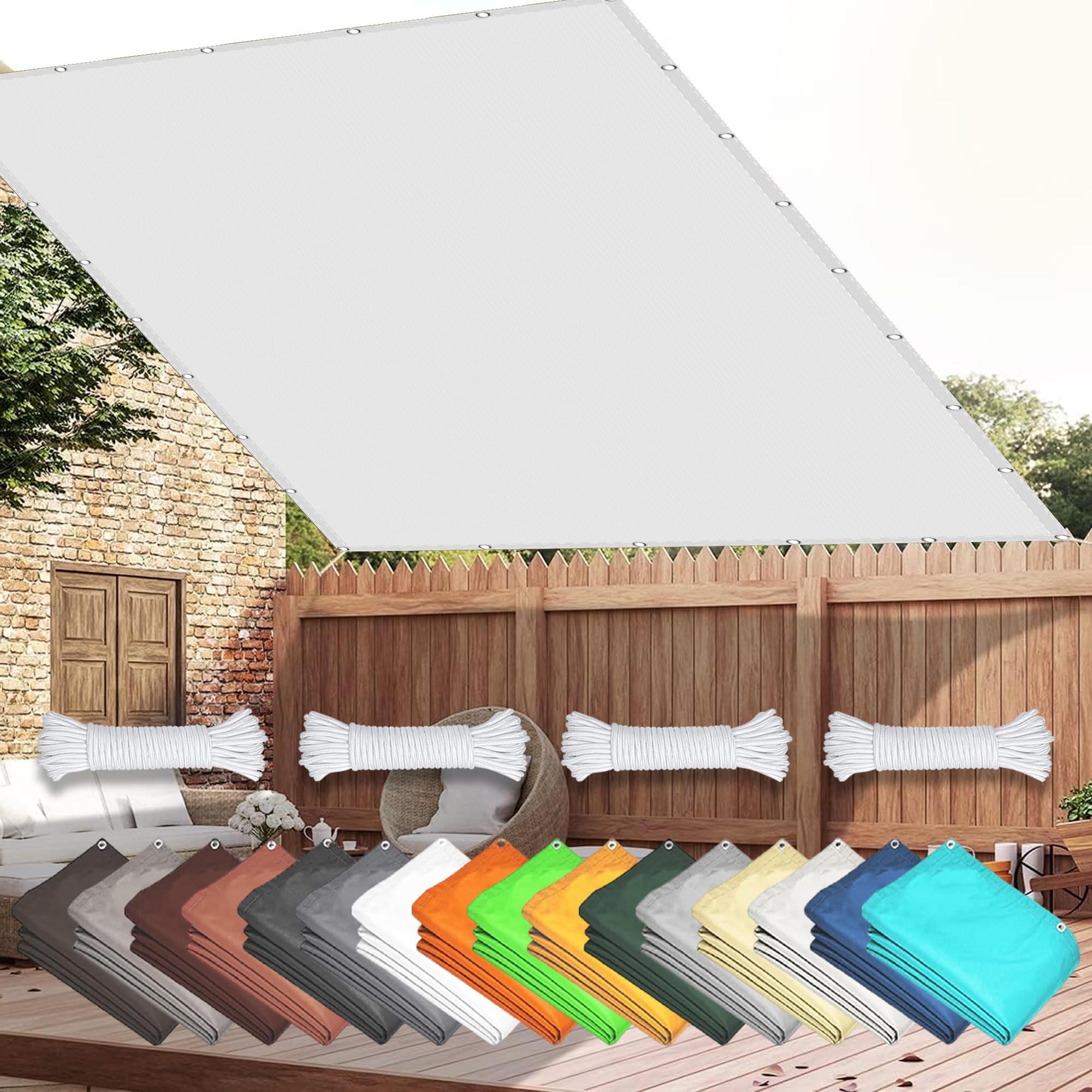 Amazon.co.jp: 日よけ クールシェード 2.4 x 6.5 m 紫外線カット 防水