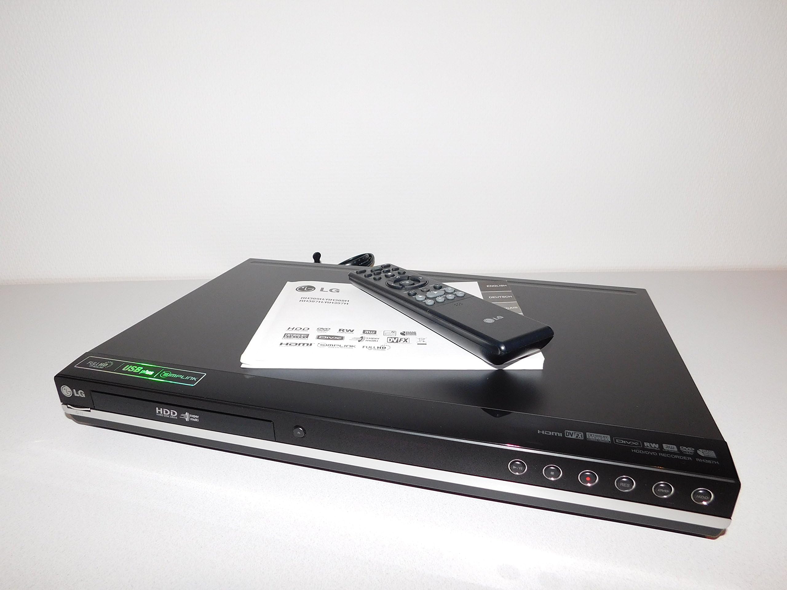 LG RH387H - Registratore DVD da disco rigido, 160 GB, lettore DivX HDMI, porta USB