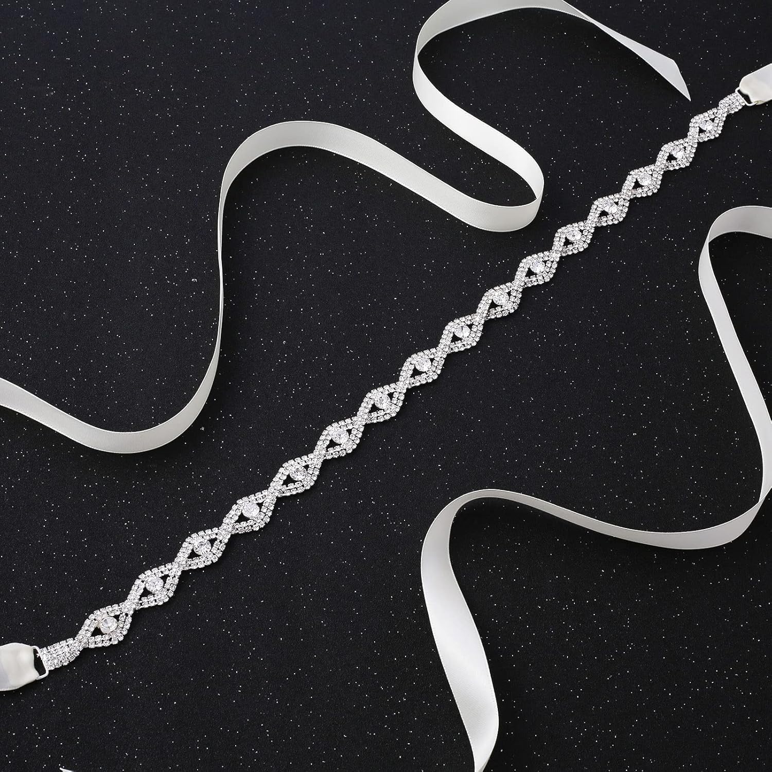 Crystal Bridal Belts Sash Rhinestone Belt Bridesmaid Gown Sash for Women Accessories Dress Matching - Image 4