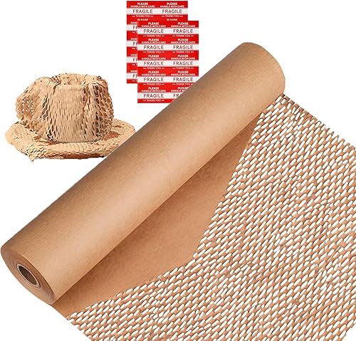 Papel de embalaje de nido de abeja, papel de embalaje de 12 pulgadas de ancho x 100 pies de largo para mudanzas, productos y regalos, papel de disponible en Yaxa Costa Rica