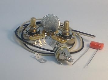 J Bass Wiring Kit CTS Solid Shaft Pots .1uf 225P Orange Drop Gavitt Cloth Wire Pure Tone Full-Contact Output Jack