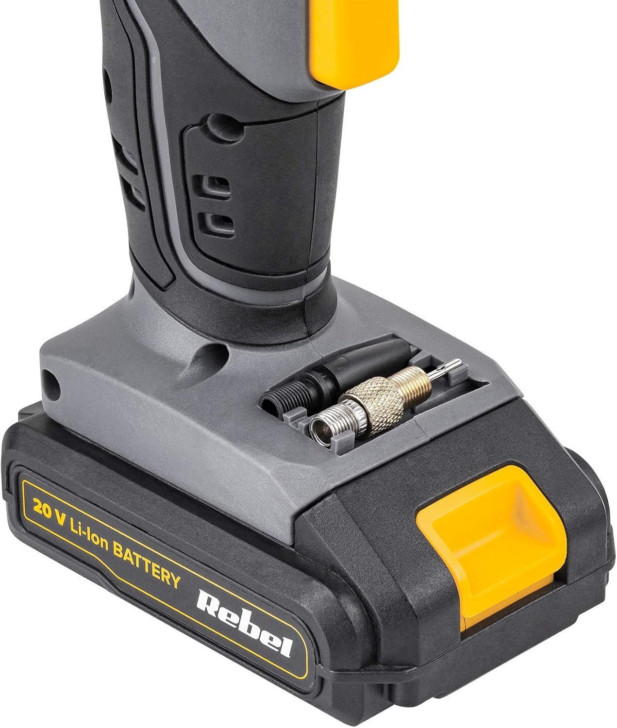 Air compressor adapter storage