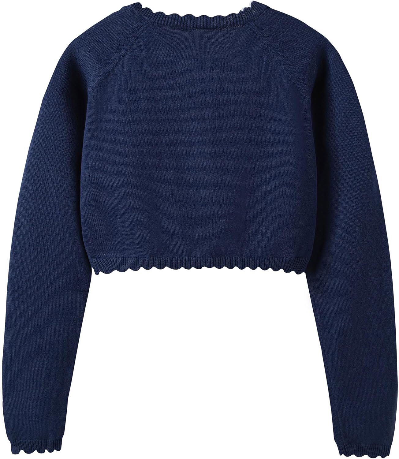 Girls Cardigan Sweater Long Sleeve Uniform Cropped Cardigan Casual Kids Cardigan for Little Girls - Image 3