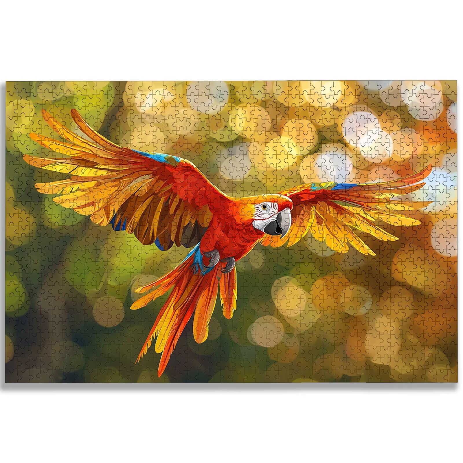 Puzzle Perroquet 3000 Pièces Adultes, Puzzle 3000 Pièces pour Adultes et Enfants à Partir de 14 Ans, Animal Puzzles Bois de Qualité Supérieure avec Une Boîte d'emballage Exquise, Cadeau Femme, -1833