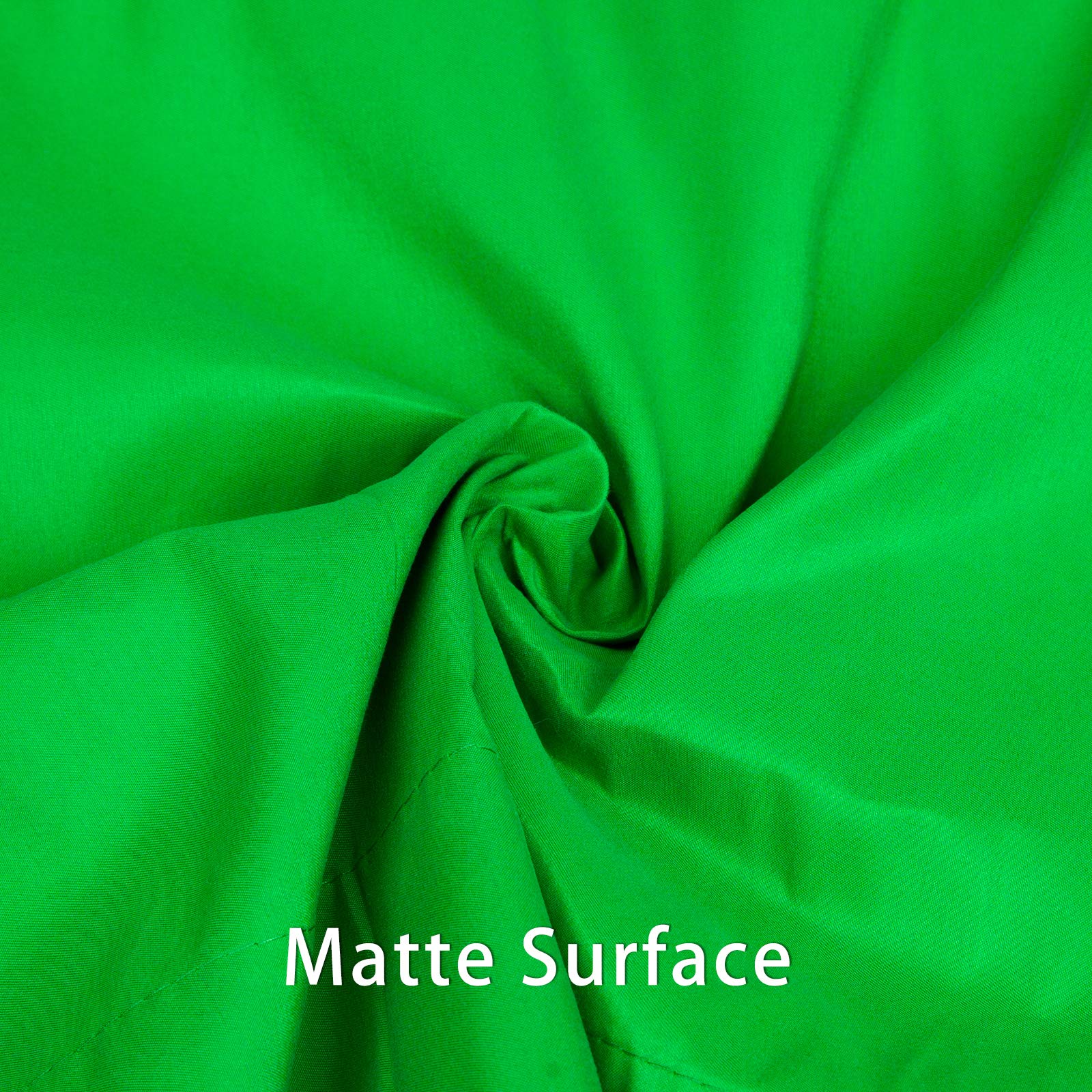 Sfondo fotografico con schermo verde, 3 x 3 m, 100% mussola di cotone Chromakey, lavabile in lavatrice, pieghevole, per riprese ritratti di prodotti in studio, live streaming, zoom meeting