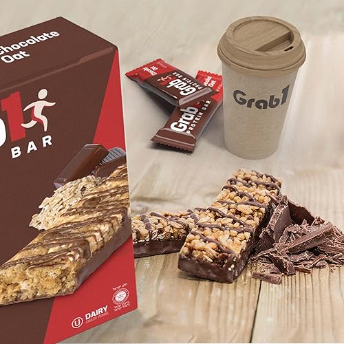 Miniatura 3 de Grab1 Barras de proteínas, barra de proteína de avena y chocolate (paquete de 2 – 10 barras) | Deliciosas y nutritivas | Baja en calorías | Perfecto