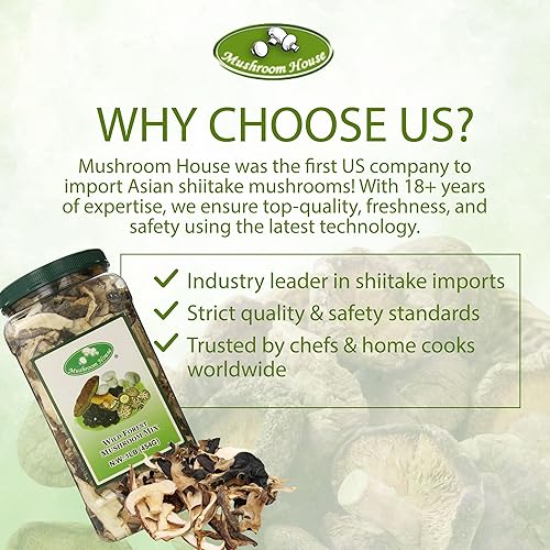 Miniatura 7 de Mushroom House Mezcla de bosque de hongos secos, premium, 1 libra