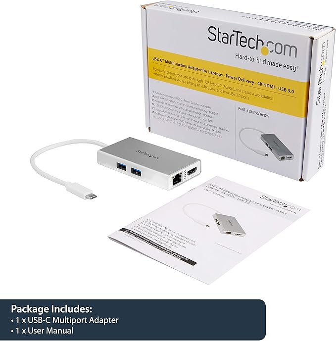 Adaptador Multipuerto USB-C StarTech.com con HDMI 4K, GbE y 60W PD miniatura 5