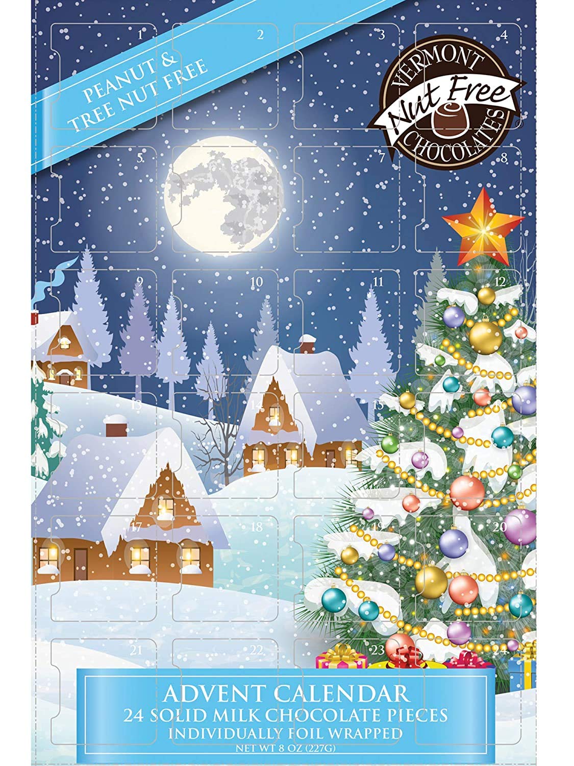 Vermont Nut Free Chocolates Christmas 2021 Milk Chocolate