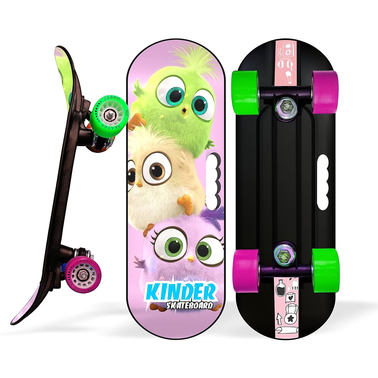 jaspo Fiber Kinder 18"X6" Junior Skateboard For Kids Upto 7 Years Age