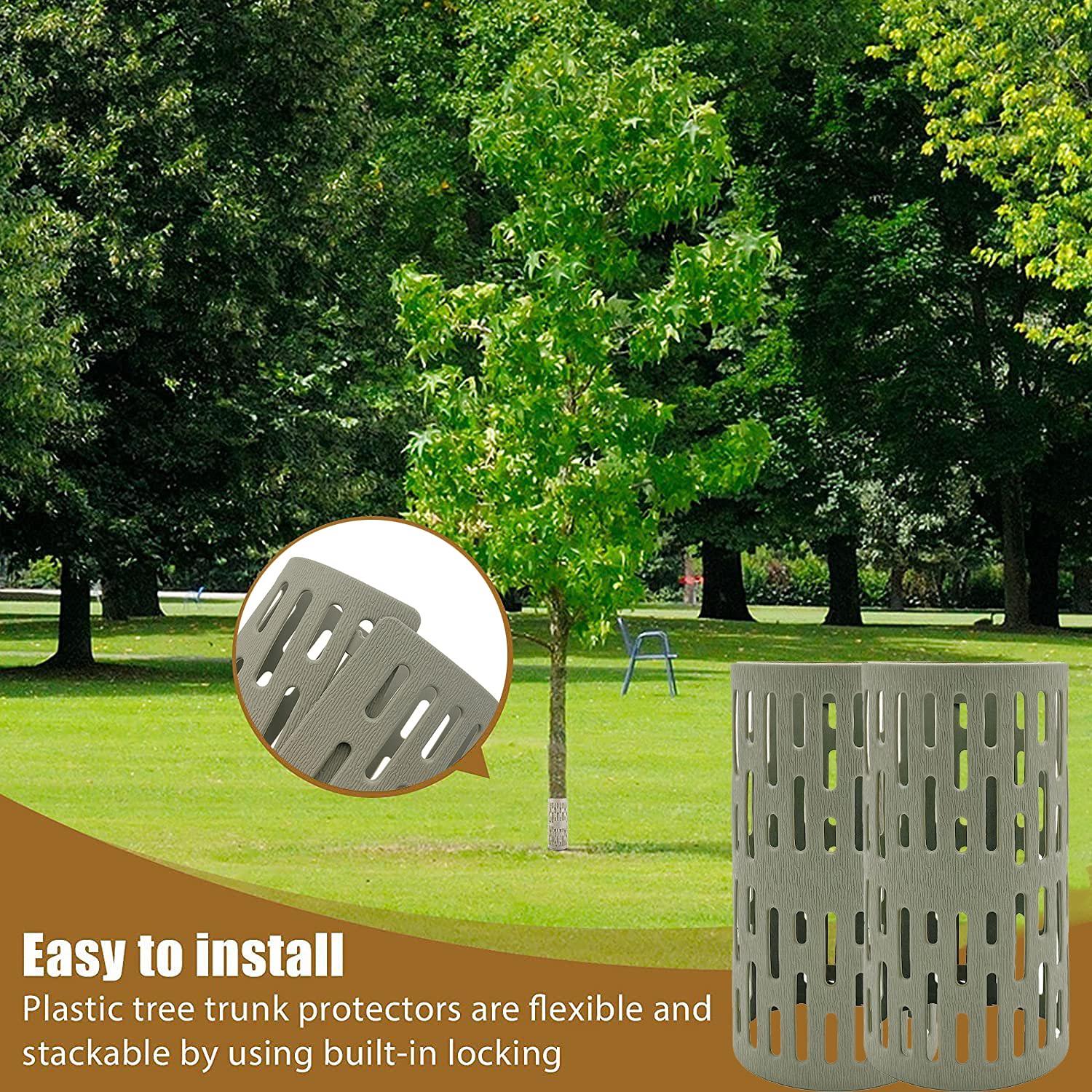 Lot De 6 Protections Pour Tronc D'arbre, Protection D'arbre, Protection D' Arbre, Protection Contre Les écorces D'arbre, Protection Contre Les Animaux