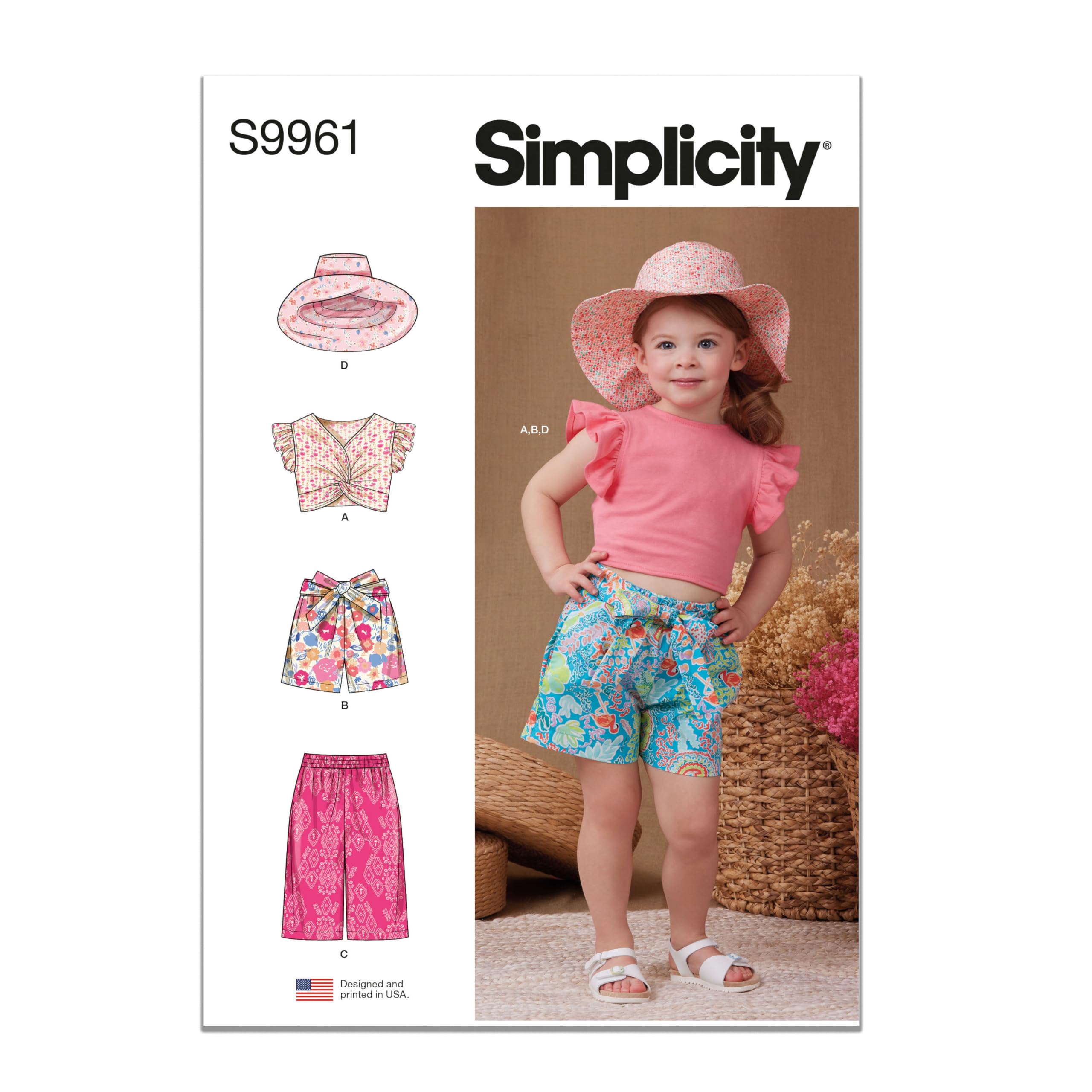 Patron de couture short et pantalon Simplicity SS9961A pour le plein air