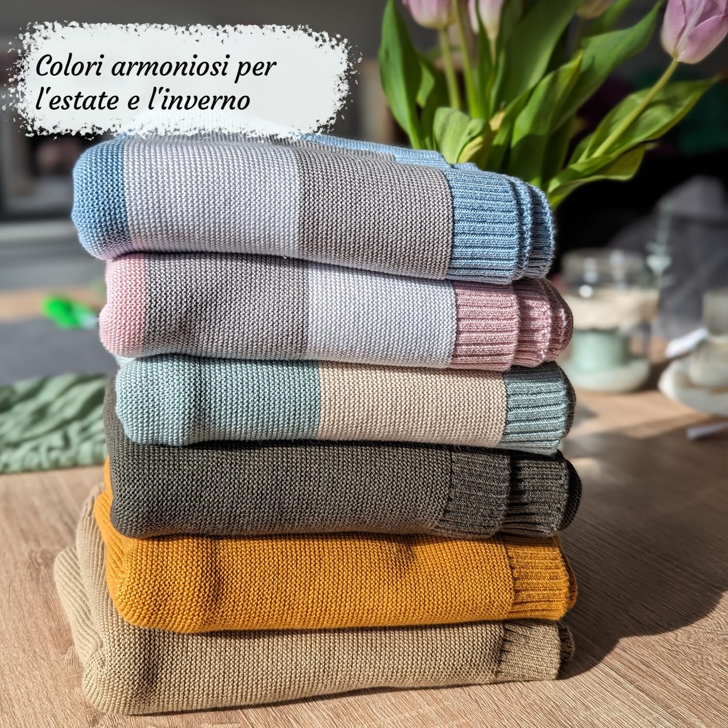 Coperta per bambini in cotone biologico, Oeko-Tex 100, coperta per gattonare e prigionia, regalo per nascita e primo equipaggiamento, 94 x 72 cm, rosa