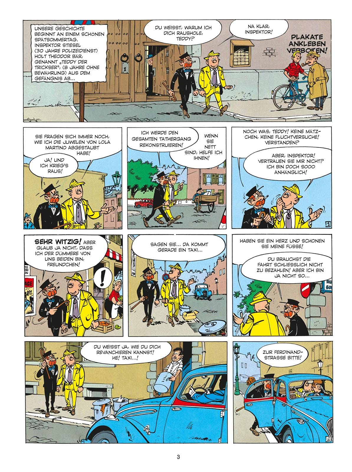 Jeff Jordan-Schuber: Limitierte Gesamtausgabe mit allen 16 Bänden der humorvollen Krimi-Comic-Serie über einen französischen Privatdetektiv der 50er Jahre