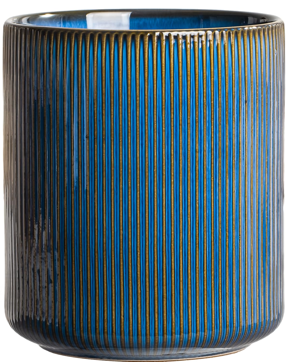 getstar Large Utensil Holder for Kitchen Counter,7.2" Vintage Ceramic Utensils Crocks Utensil Organizer for Spatula Farmhouse Kitchen Decor