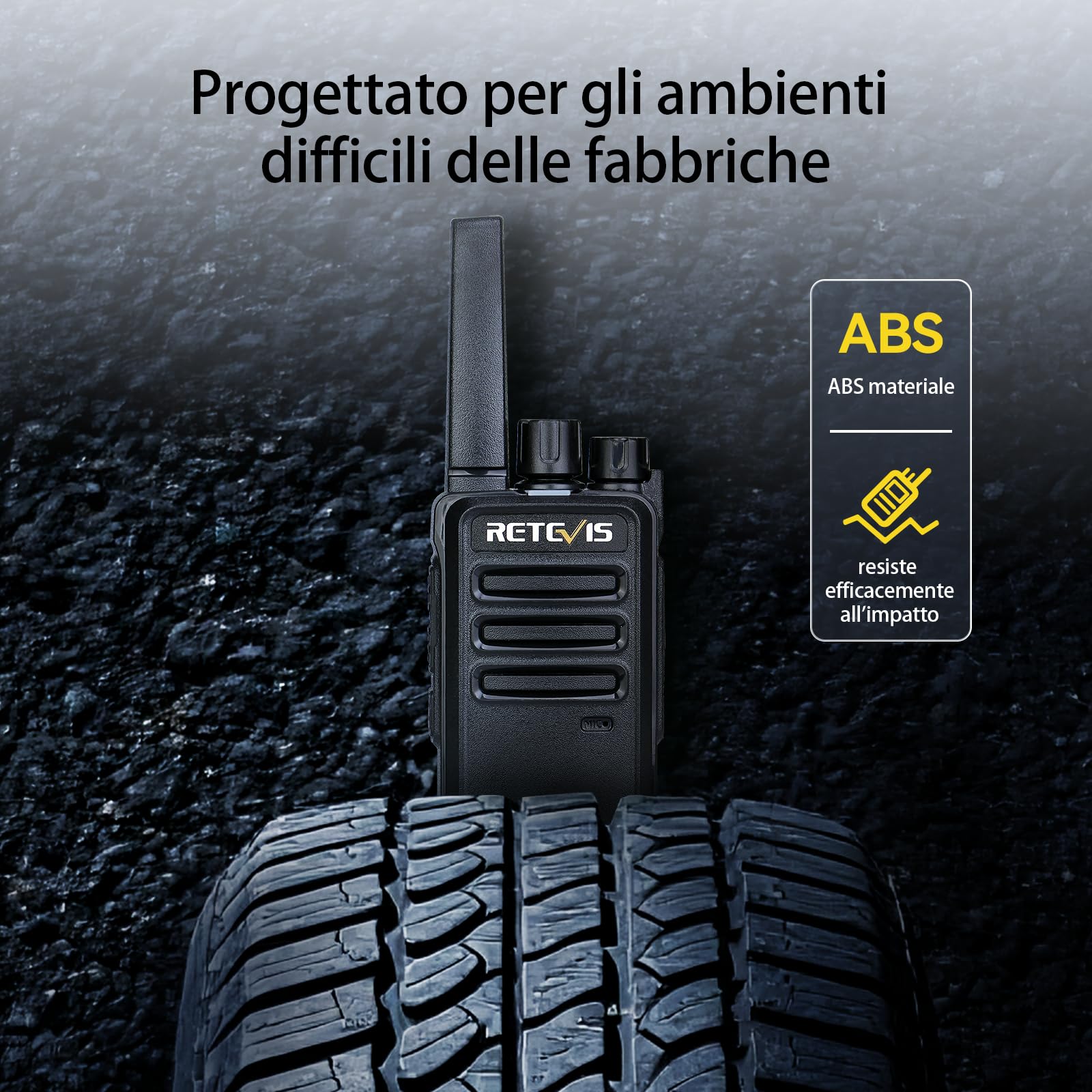 Retevis RT668 Walkie Talkie Professionali, Ricetrasmittenti PMR446 con Caricatore a 6 Vie, VOX, Radio Bidirezionale con Auricolare Cavo USB di Programmazione, per Fornitori, Magazzino