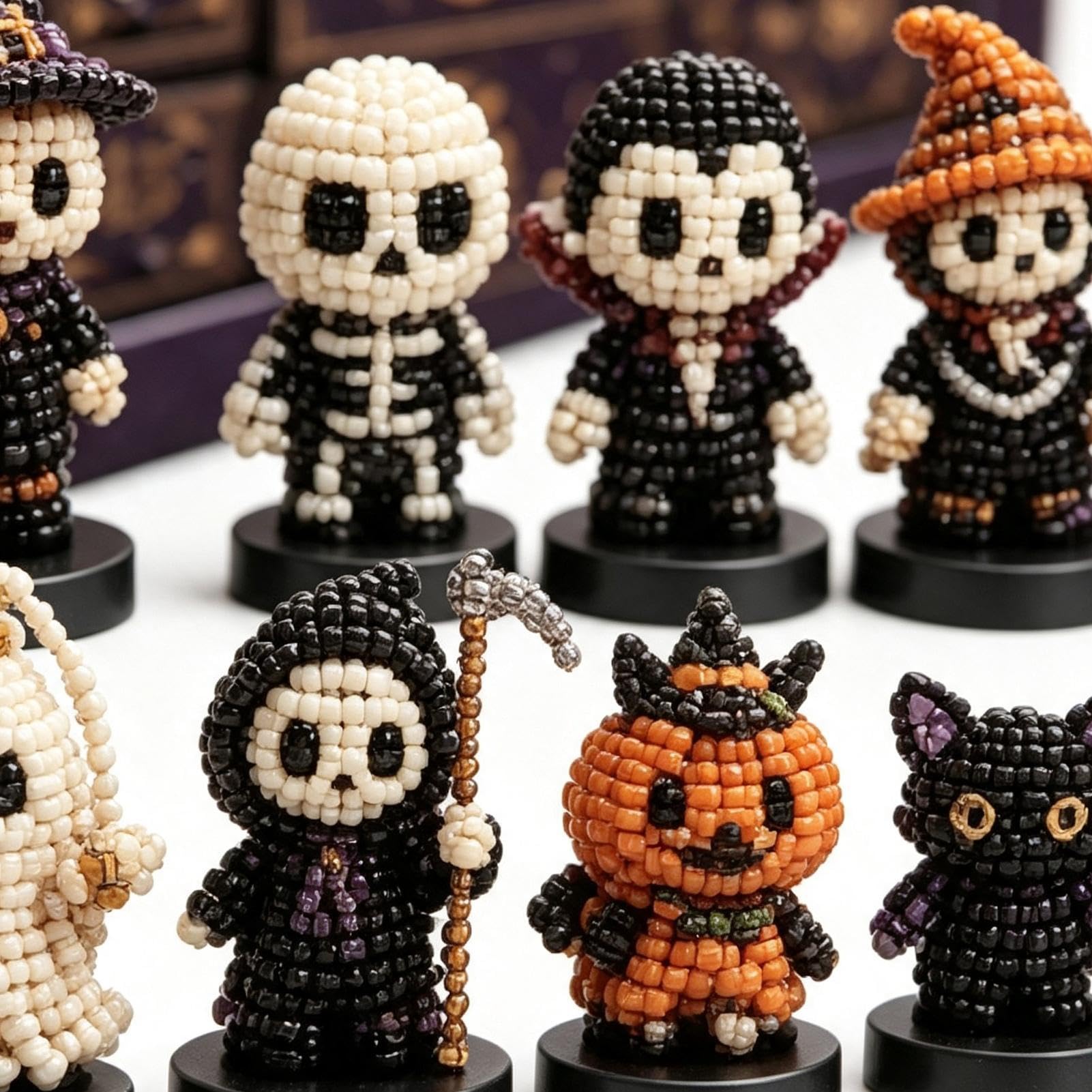Set Perline Avvento Halloween Calendario Conto Rovescia 31 Giorni Con Perle