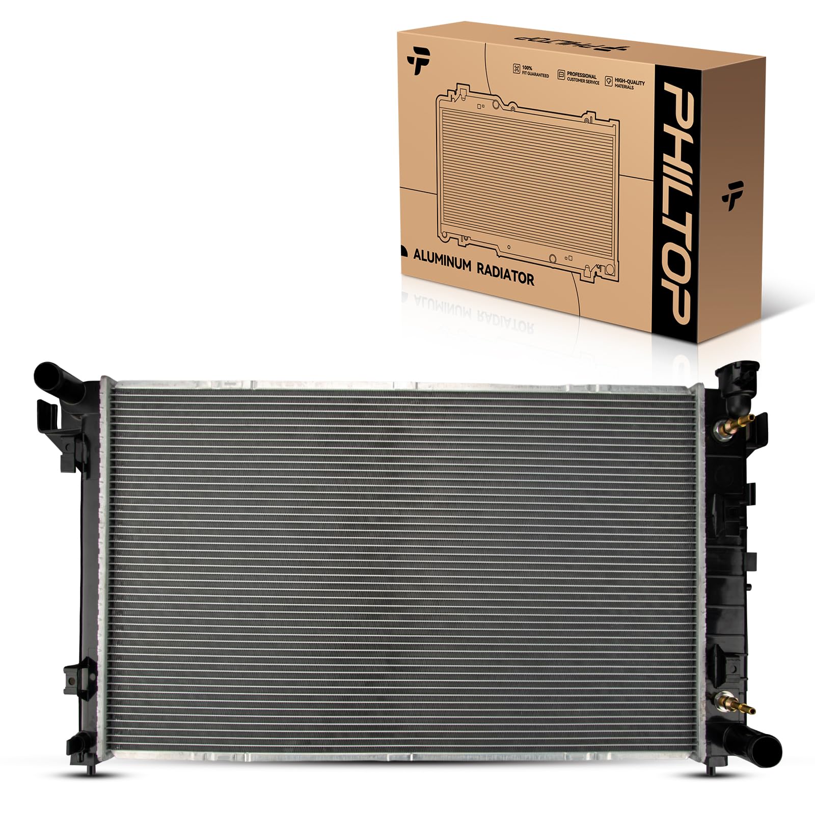 PHILTOP Car Radiators Compatible with 1994-2001 Ram 1500 1994-1997 Ram 2500/3500(Cylinders:8) (w/ 31-9/16 in. x 19-7/16 in. x 1-1/4 in. Core) CU1552