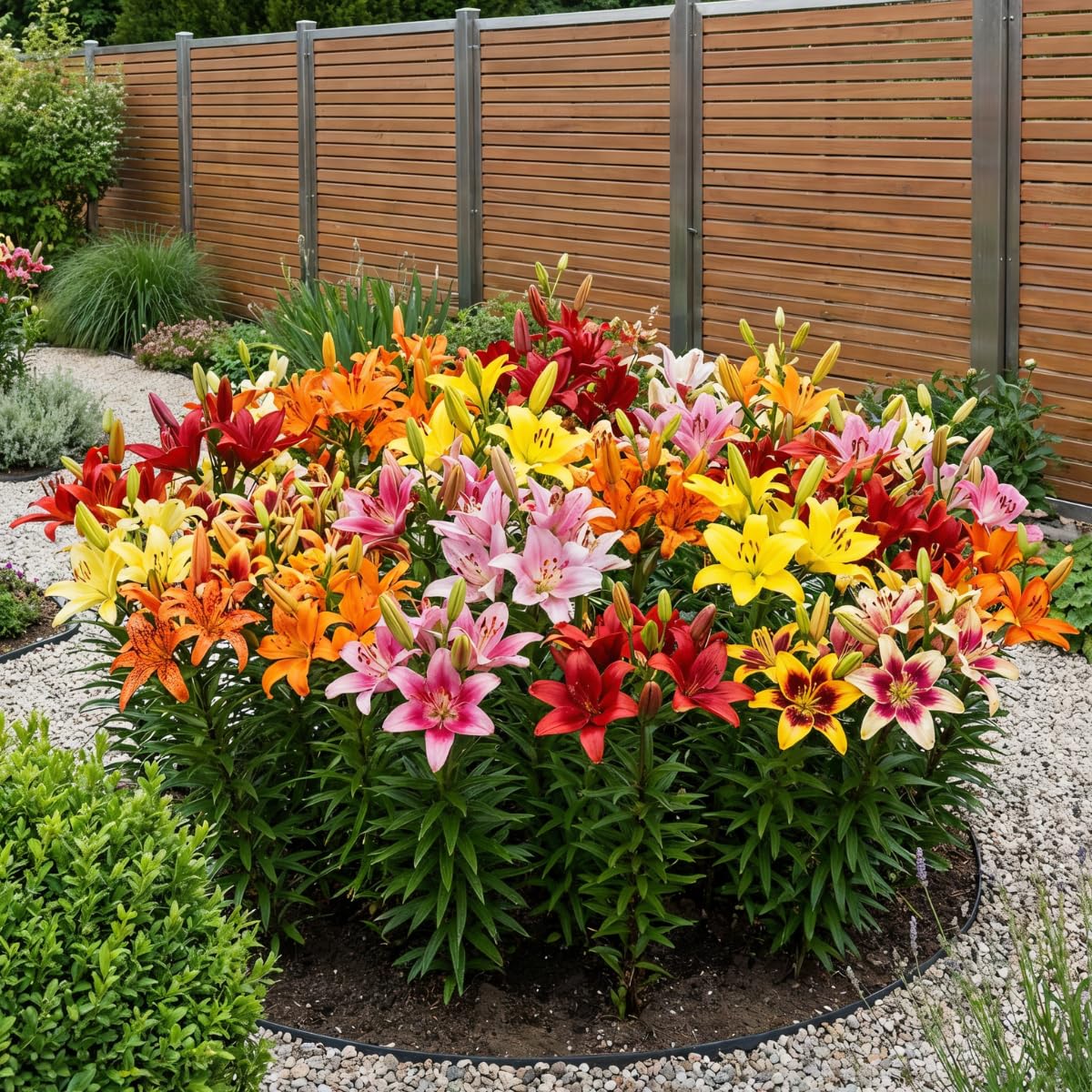 50 х Lilien Zwiebeln Mega Kollektion, (50 Zwiebeln), Exklusive mehrjährig blumenzwiebeln, winterhart mischung aus Holland für Garten (große knollen, kein Samen)