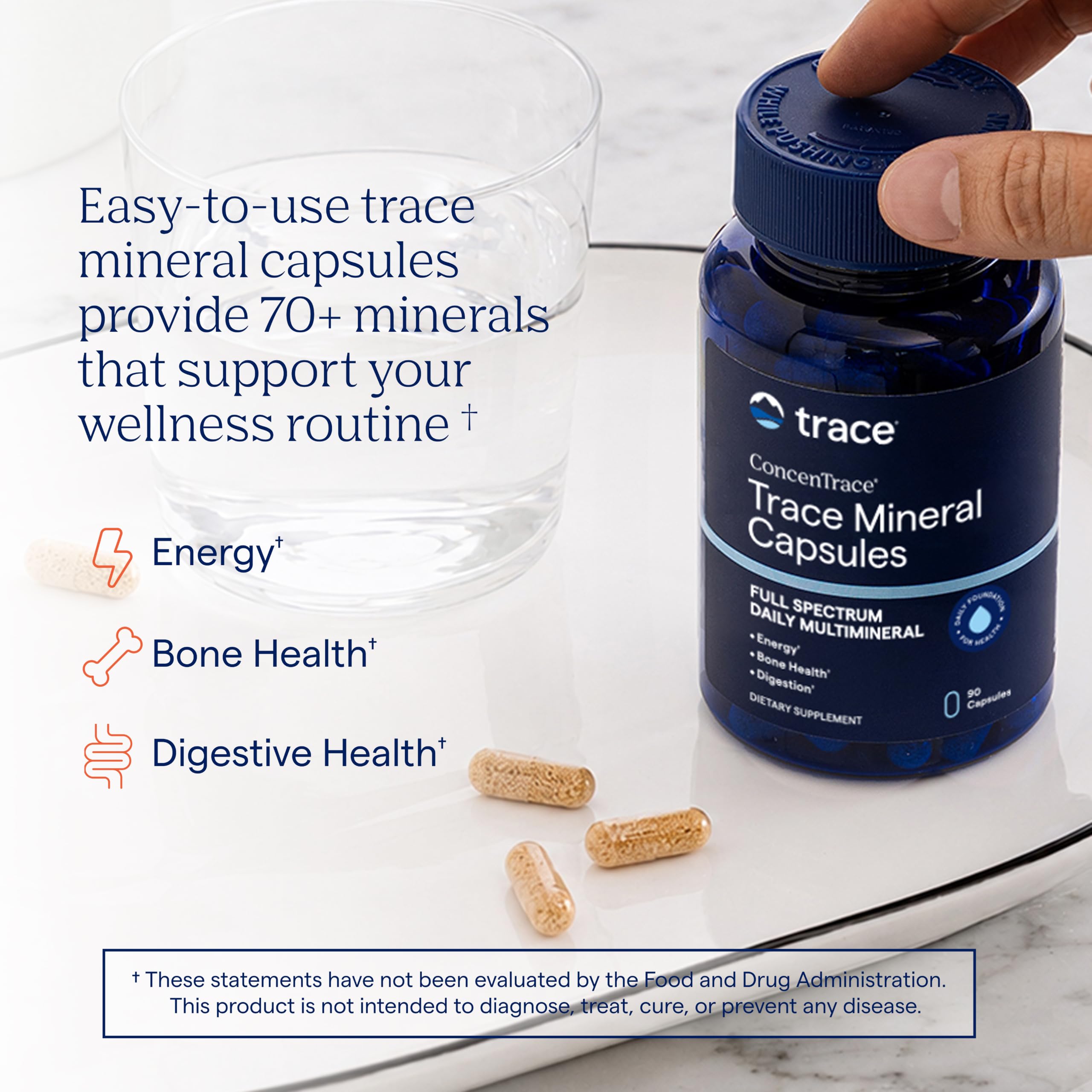 ConcenTrace Trace Mineral Capsules, 90-Count Electrolyte Support — Amazon image 2
