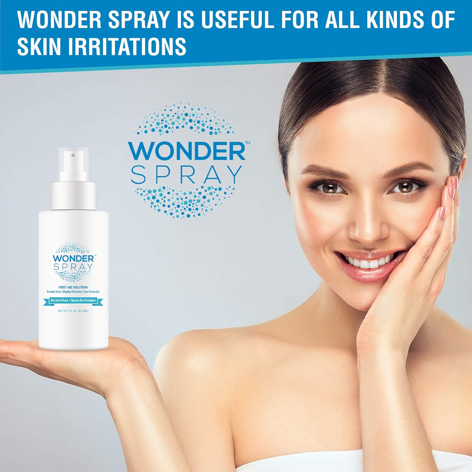 The Wonder Spray - First Aid Spray Solution That's Natural, Non Toxic & Safe For the Family. Fast Acting, Spray On Alternative to Traditional Wound Cleaner Products, Anything to Minor Wounds (2 Ounce) : Health & Household