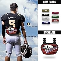 Vista 6 de O Shield Football Back Plate, Backplate Football, Expression Series, Drip, Big Dawg, That Boy Bad, That Man, You Slow, Can't Catch Me