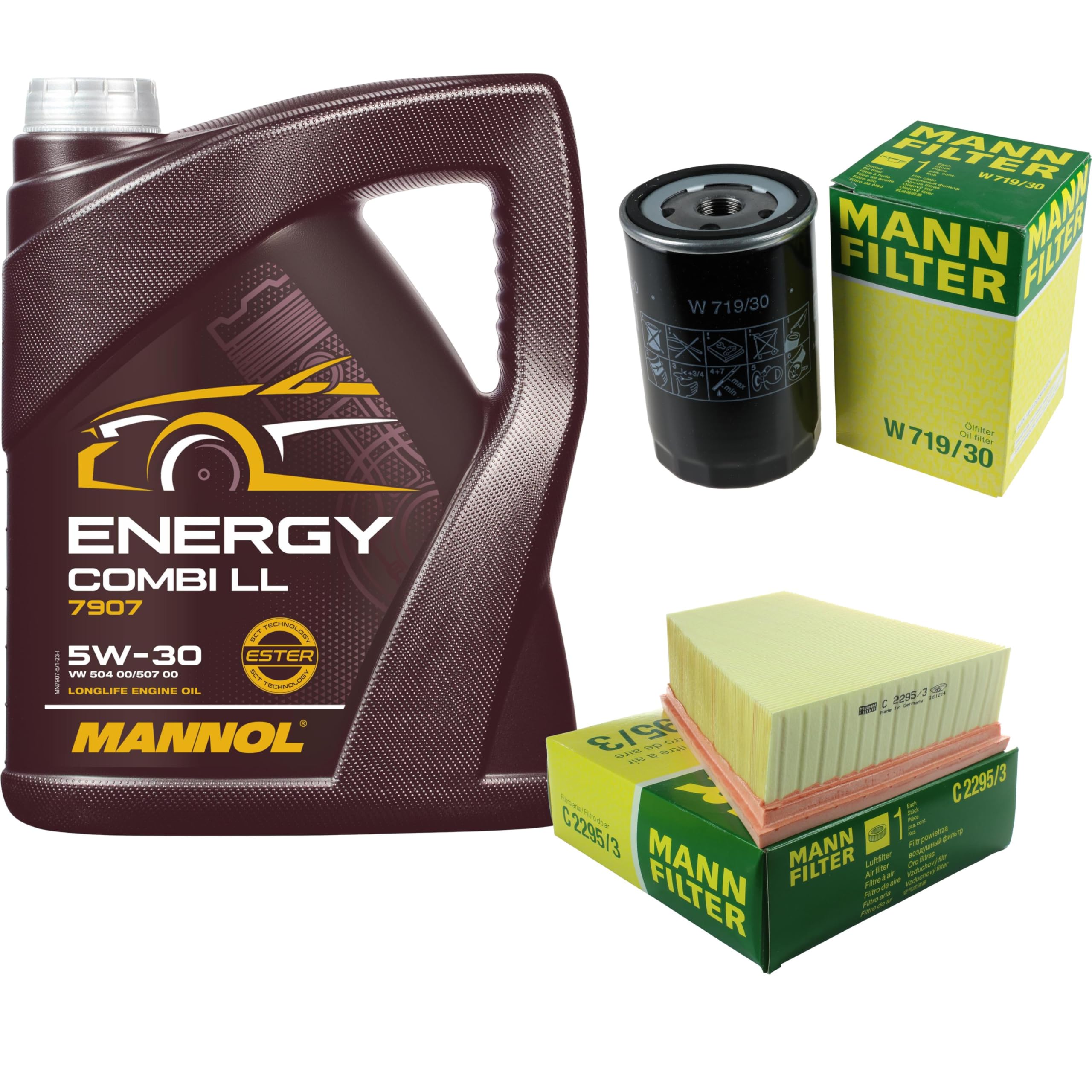Mann Filtro + Mannol Combi 5W30 Apto Para Seat Ibiza