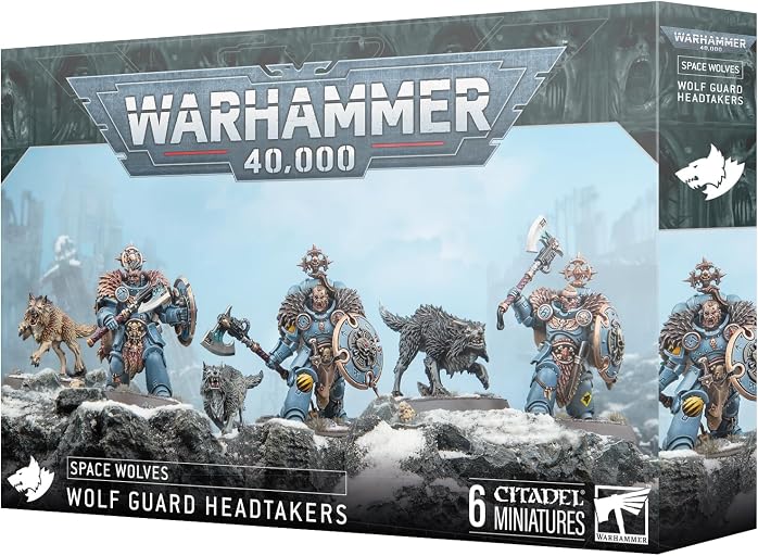 Games Workshop Warhammer 40,000 - Space Wolves: Wolf Guard Headtakers