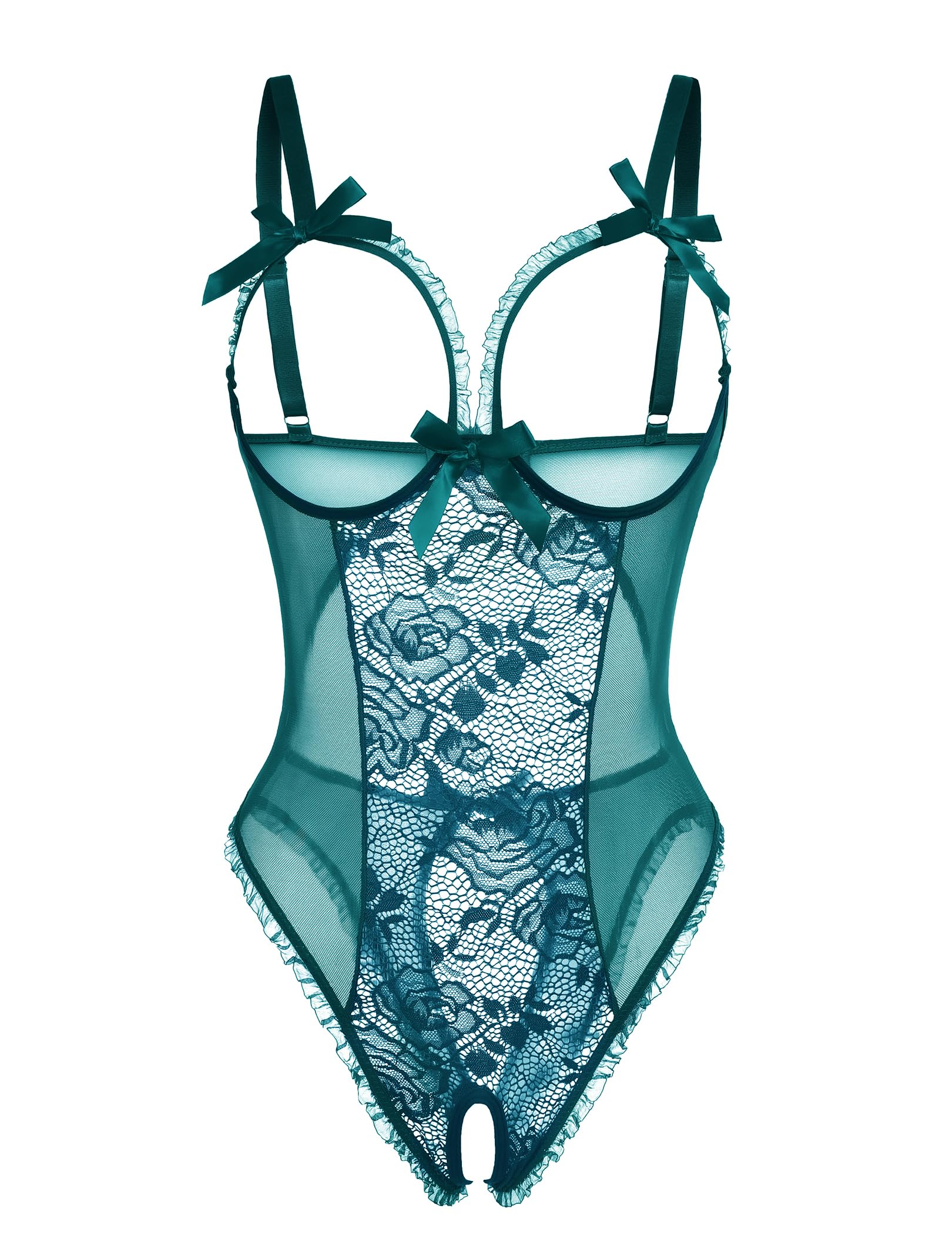 Avidlove Women One Piece Lingerie Sexy Lace Babydoll Mini Bodysuit