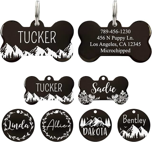 Ultra Joys personalized stainless steel pet ID tag