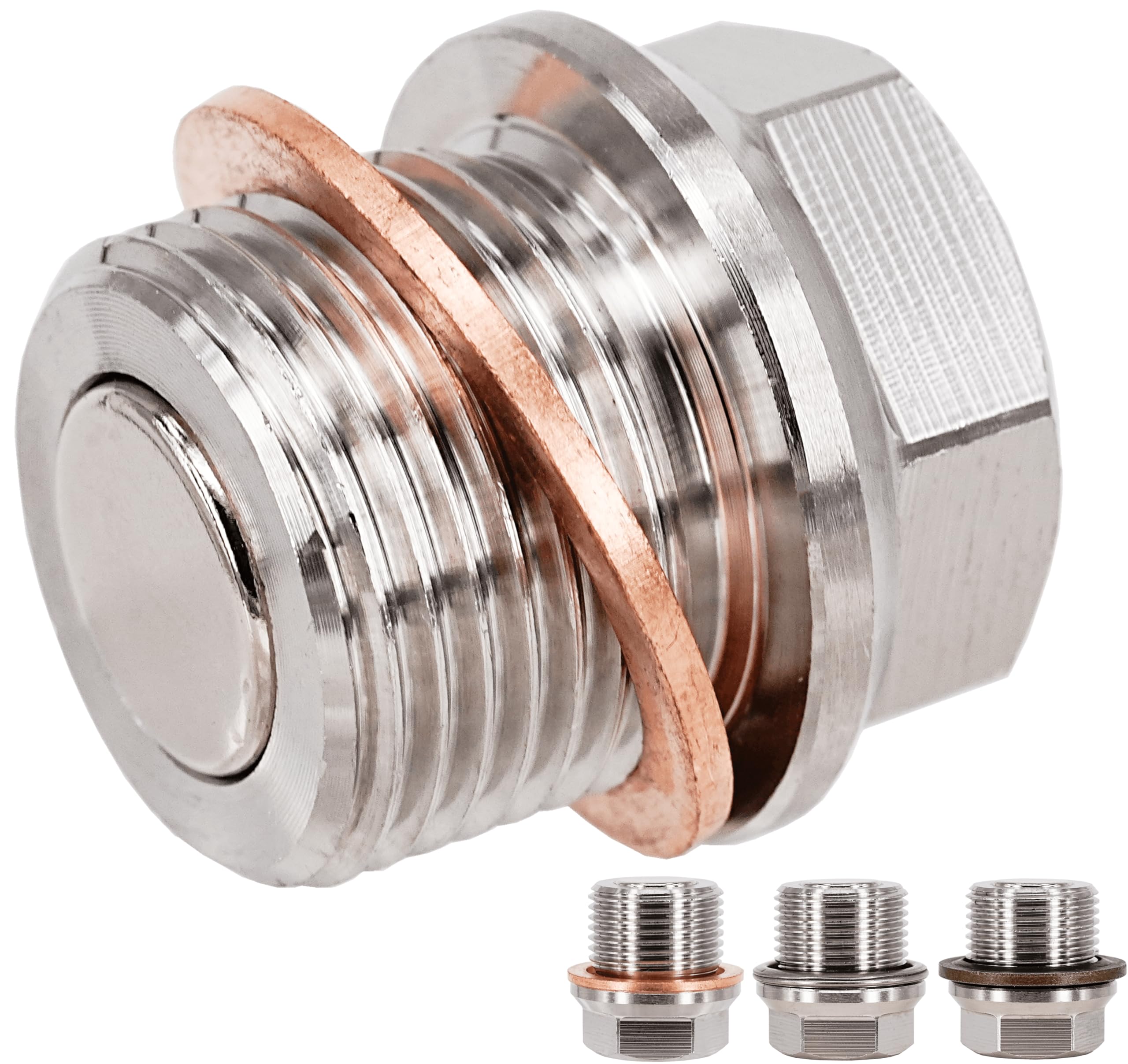 abczok 1PC M20x1.5 Stainless Steel Magnetic Engine Oil Drain Plug Fit for Subaru 08-14 Tribeca Forester Impreza Legacy WRX STI, Replace 32103-KA000