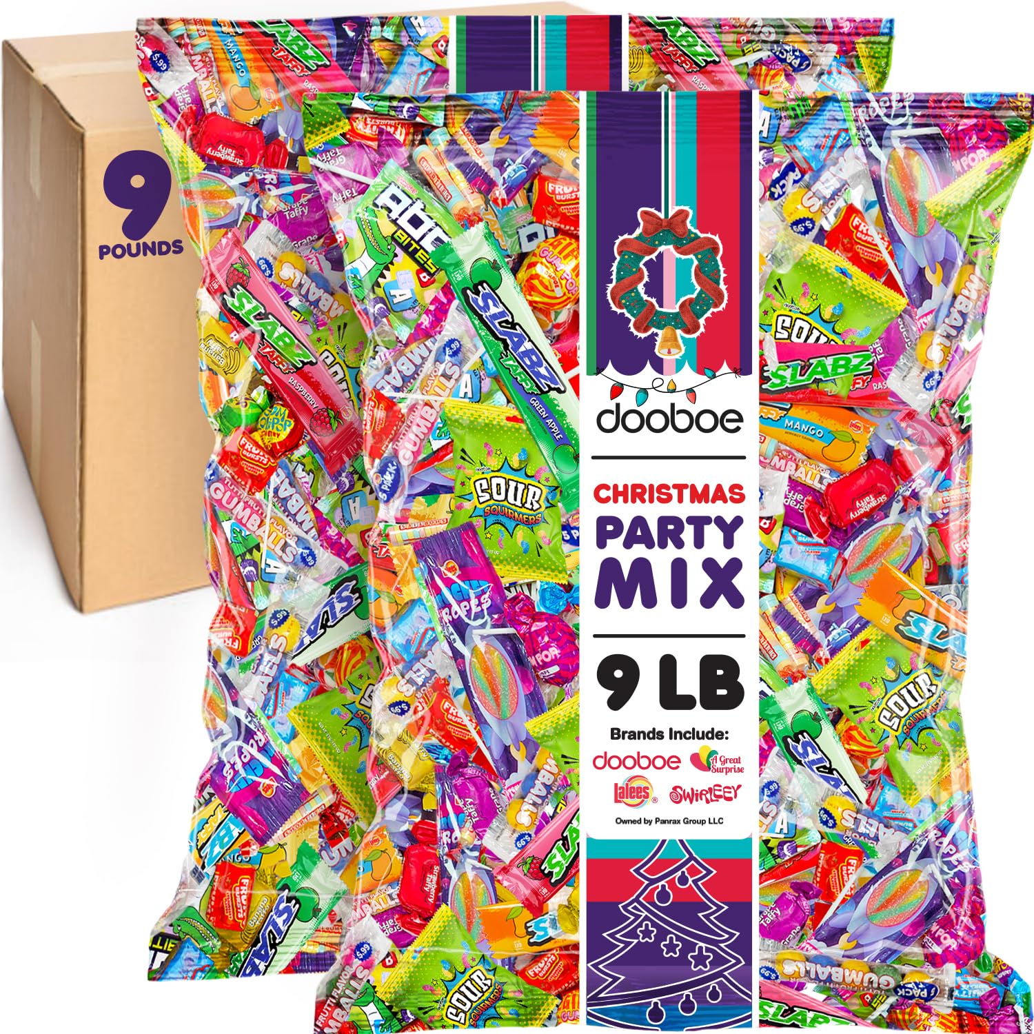 Bulk Candy Mix - Candy Variety Pack - Assorted Classic Candy - Individually Wrapped Candies - Fun Size Candy Assortment (9 Pounds)