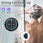 XLeader, Mise à jour Pro Haut-parleur de douche, certifié IPX7 Haut-parleur Bluetooth étanche avec coupe d'aspiration, clip à crochet, micro intégré, basse Crystal Sound&Rich, jusqu'à 12H Temps de jeu, Cadeaux Idéal - SoundAngel Maté