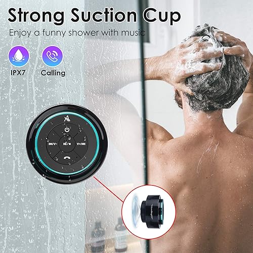 Miniatura 2 de Altavoz de ducha, altavoz de baño impermeable certificado IPX7, regalo de ducha para niñas, mujeres y niños, XLeader SoundAngel Mate 5W Bluetooth