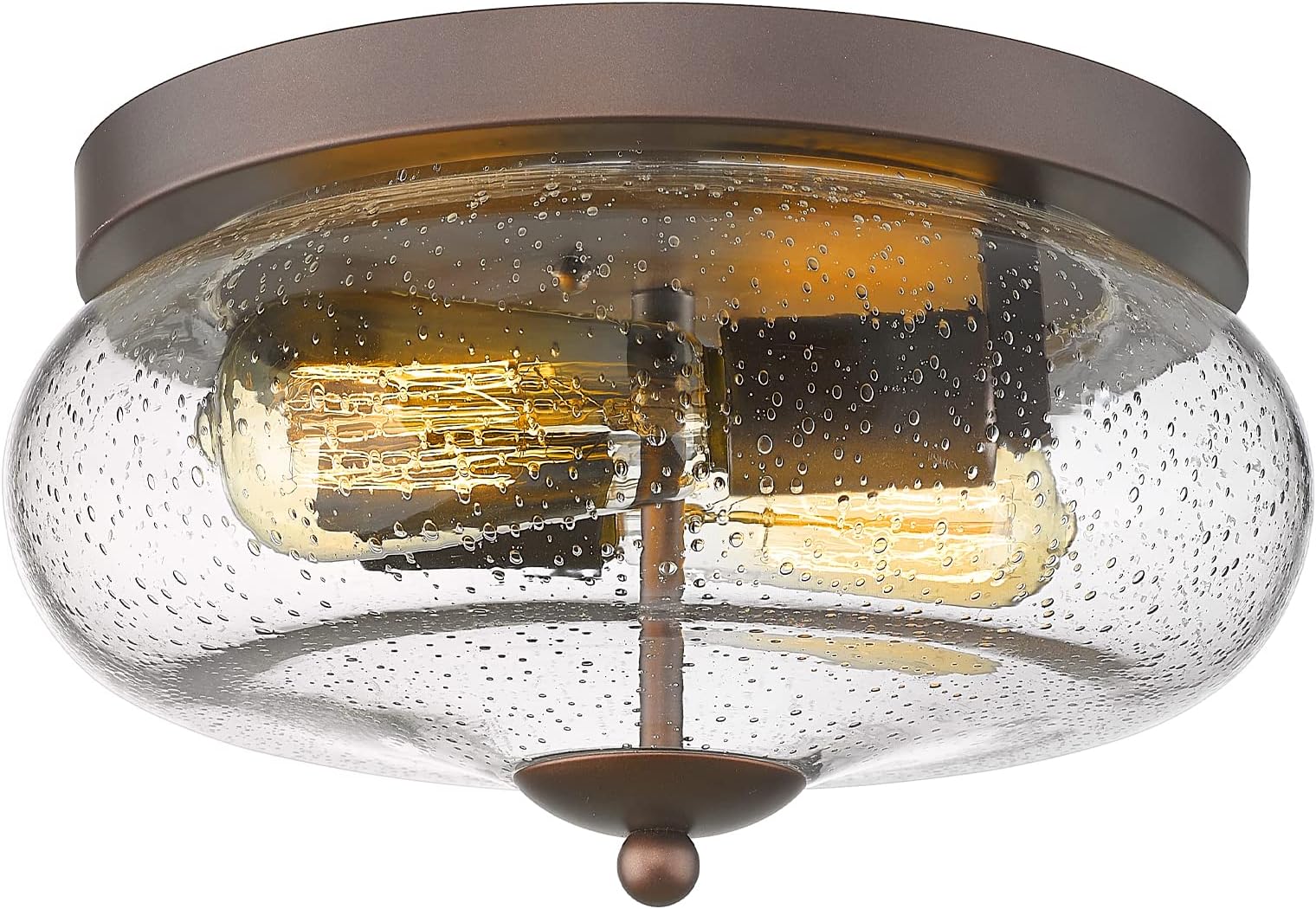 Emliviar 15 Inch Farmhouse Flush Mount Ceiling Light Fixture, Outdoor 3 ...