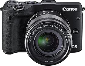 Canon EOS M3 Compact System Camera with EF-M 18-55 mm 5-5 STM Lens Black Canon EOS M3 Compact System Camera with EF-M 18-55 mm 5-5 STM Lens Black