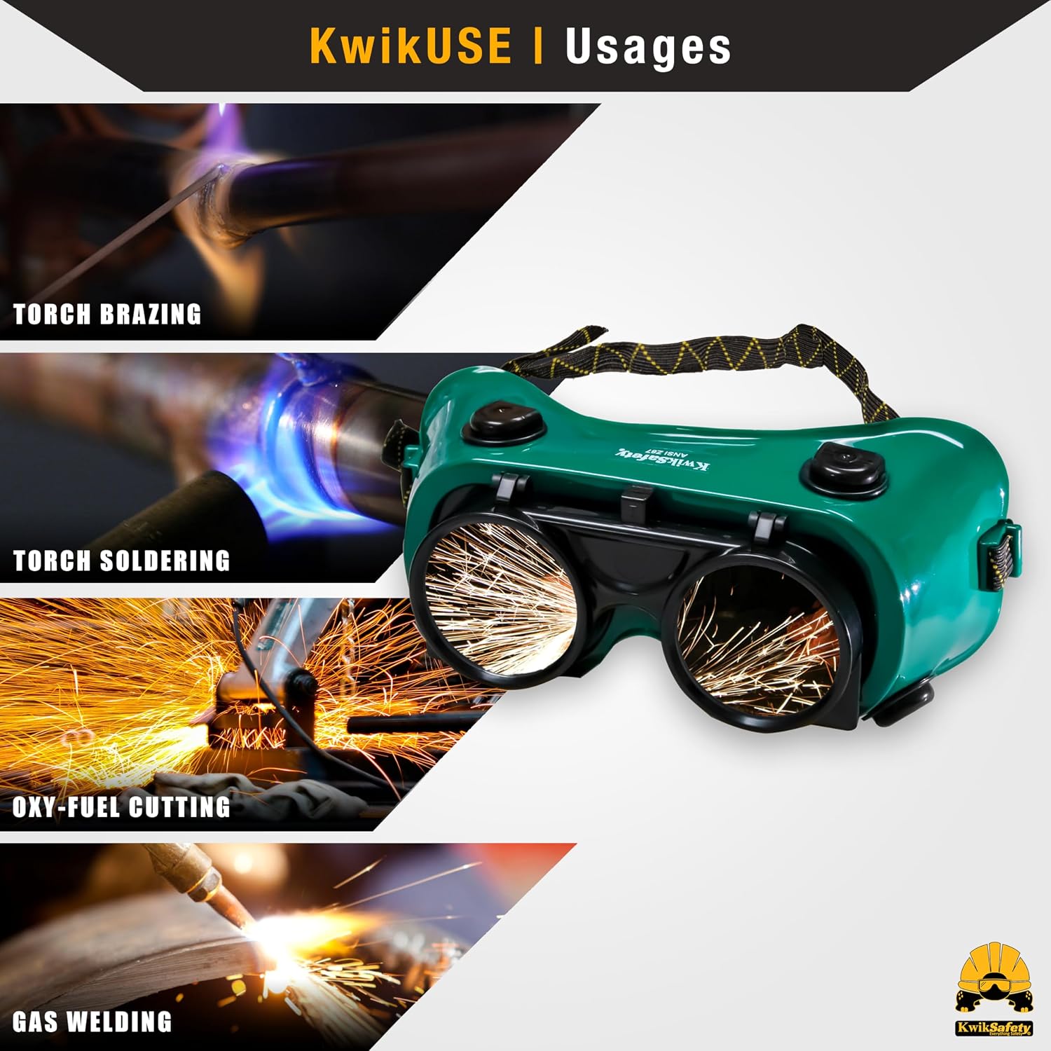 KwikSafety - Charlotte, NC - EAGLE EYES, HAMMERHEAD, OWL Welding Goggles [ANTI-FOGGING ANTI-SCRATCH] ANSI Tested OSHA