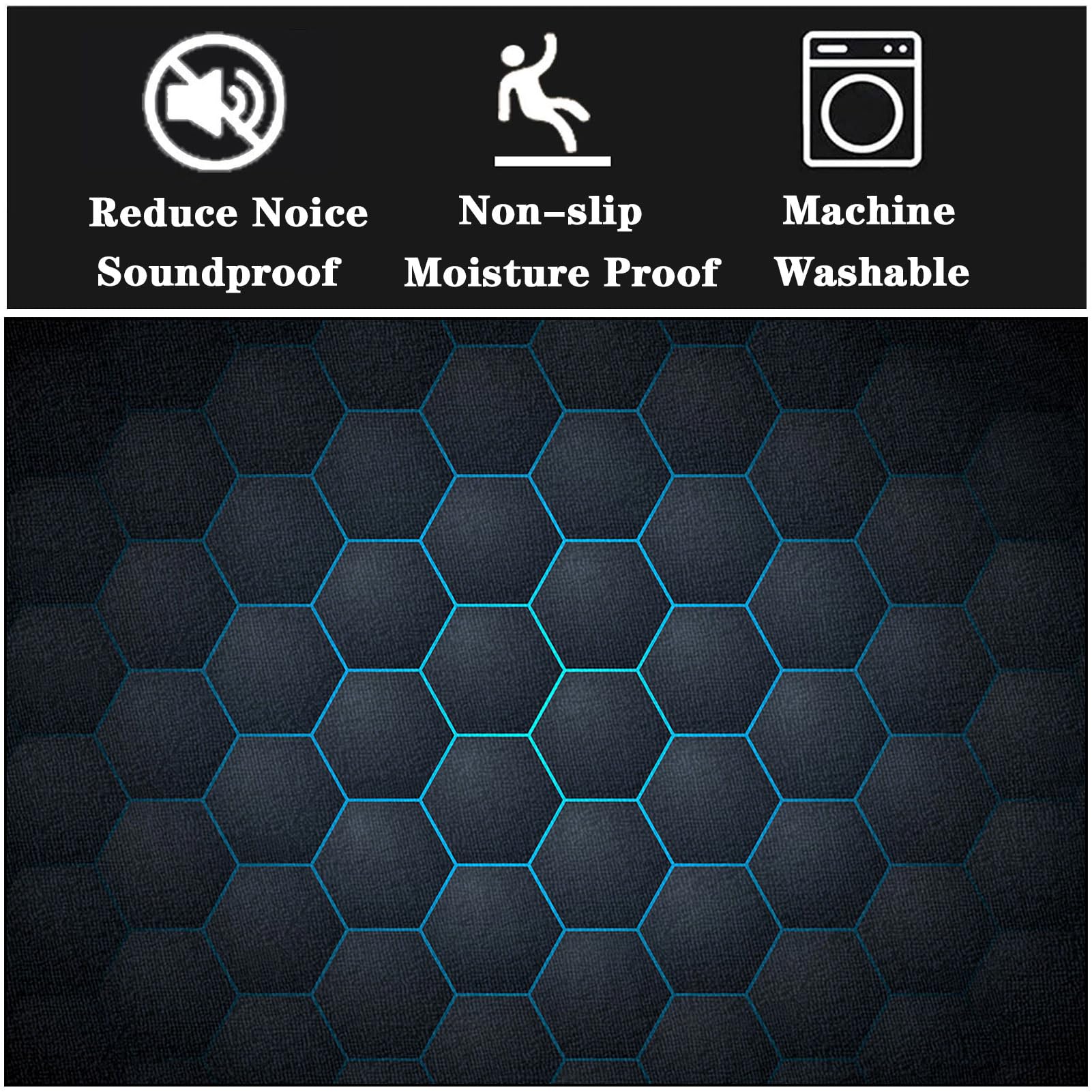 Bęben elektryczny, dywan, mata dźwiękoszczelna, 120 x 100 cm, akcesoria bębnowe, amortyzacja, koc bębnowy, antypoślizgowy, do elektronicznego bębna jazzowego, bębna basowego, werbla i innych mat