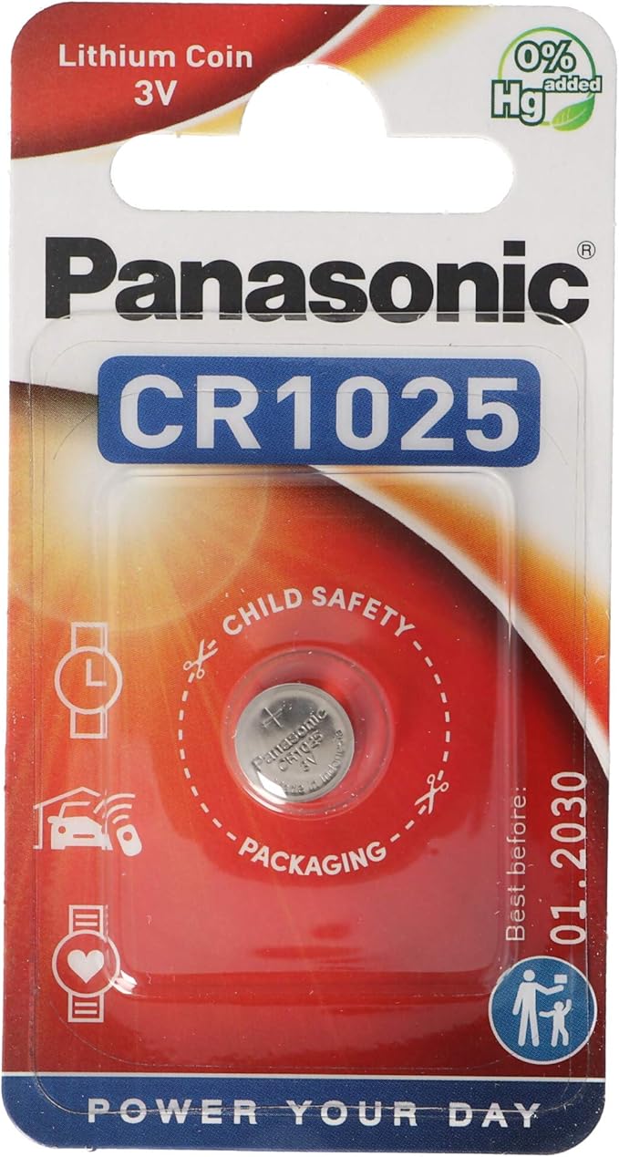 Panasonic Batteries CR1025 3 Volt 3 Volt Lithium CR1025 Coin Battery (1