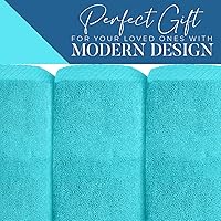 Vista 4 de DAN RIVER Toalla de baño extragrande 100% algodón de 40 x 80 pulgadas, paquete de 1 toalla de baño extragrande de 21.16 ozm, altamente absorbente