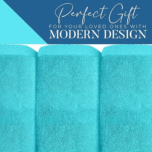 Miniatura 3 de DAN RIVER Toalla de baño extragrande 100% algodón de 40 x 80 pulgadas, paquete de 1 toalla de baño extragrande de 21.16 ozm, altamente absorbente y