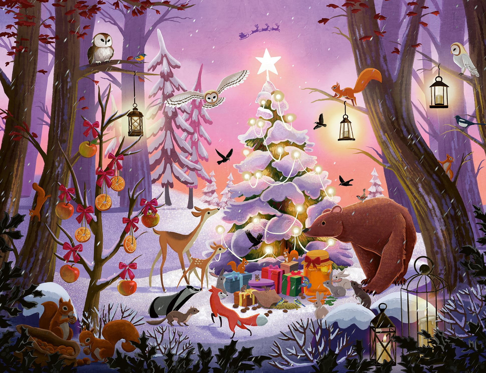 Ravensburger Puzzle 12001417 - Christmas in the Woods - 2000 Teile Puzzle für Erwachsene und Kinder ab 14 Jahren