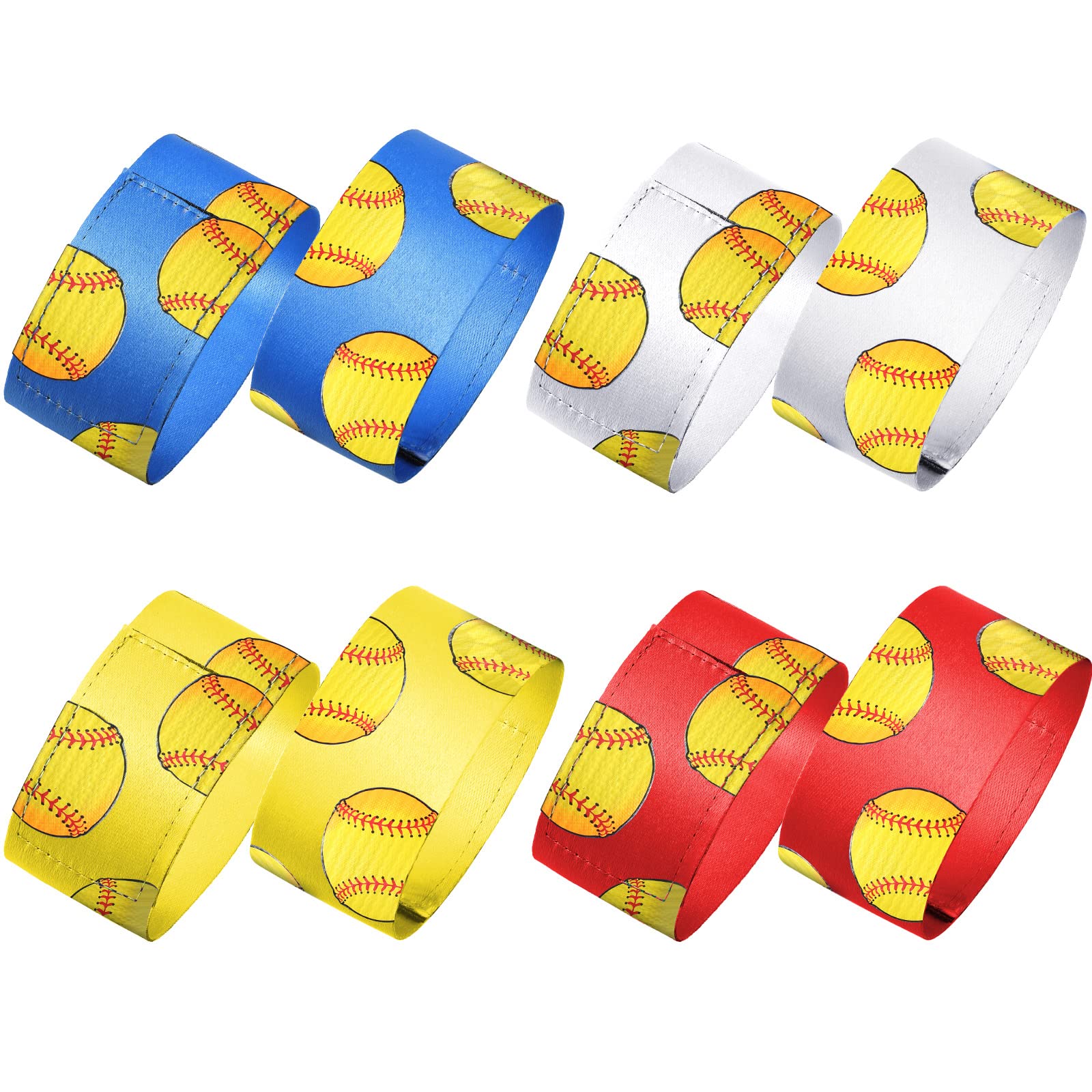Dingion 8 Pcs Sleeve Holders, Adjustable Sleeve Straps, Softball Style
