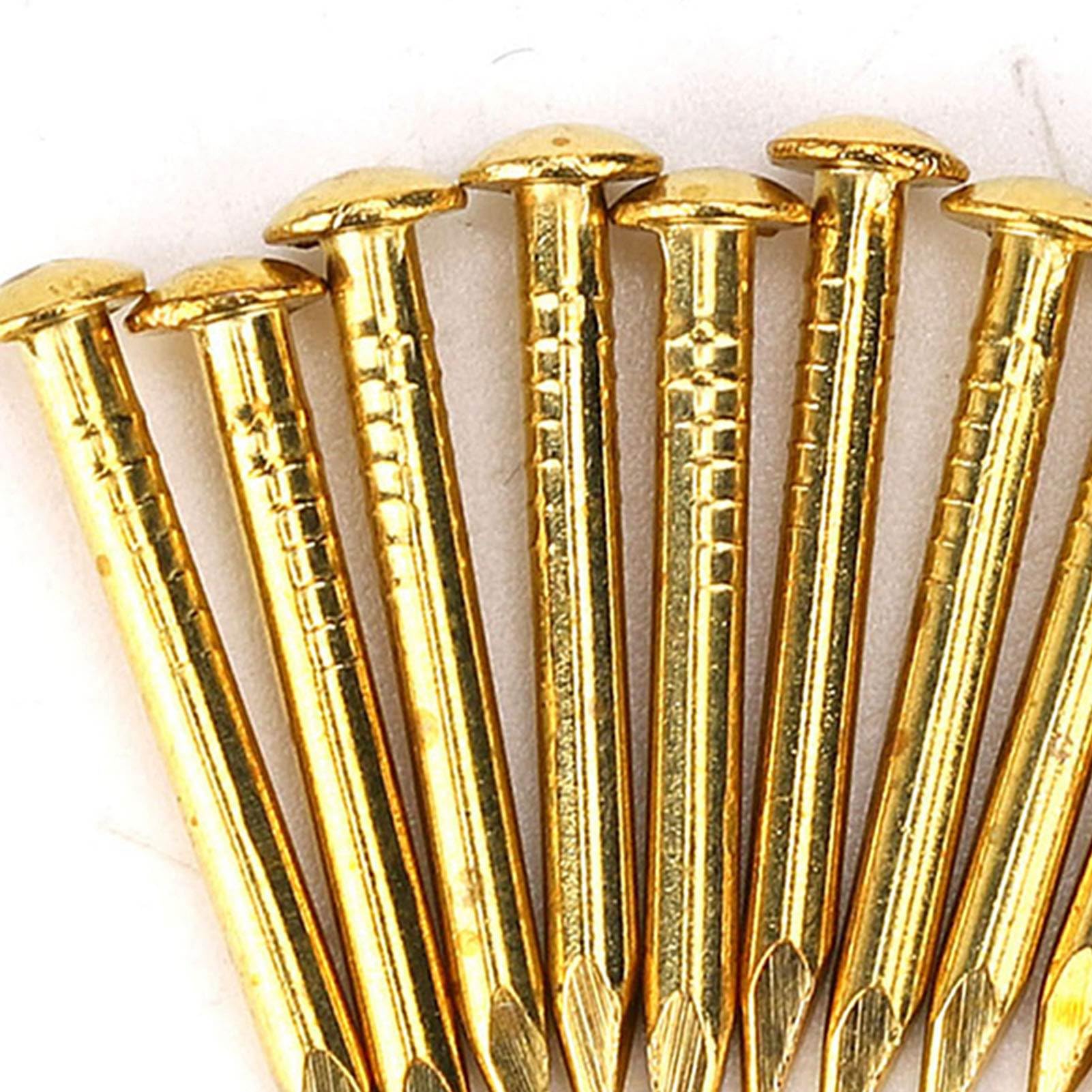 Respicefinem 100 Pezzi Chiodi Decorativi Chiodi Hardware In Ottone Con Testa Rotonda Accessori Hardware Per Chiodi In Ottone Per Decorazione Domestica In Con Materiale Ottone Diver