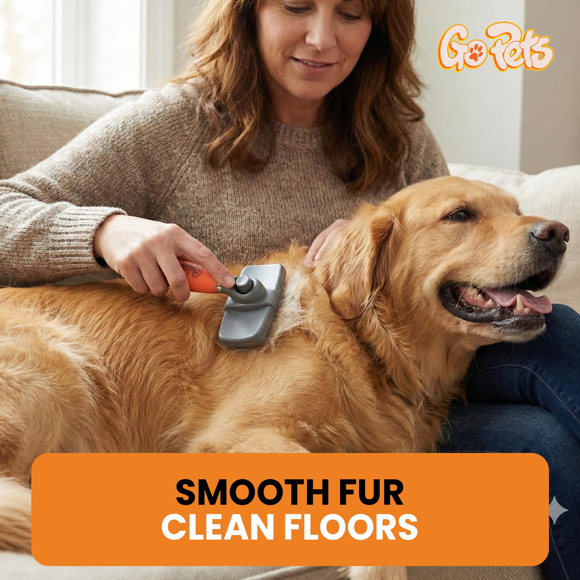 Peigne de toilettage auto-nettoyant professionnel pour chiens et chats par Gopets