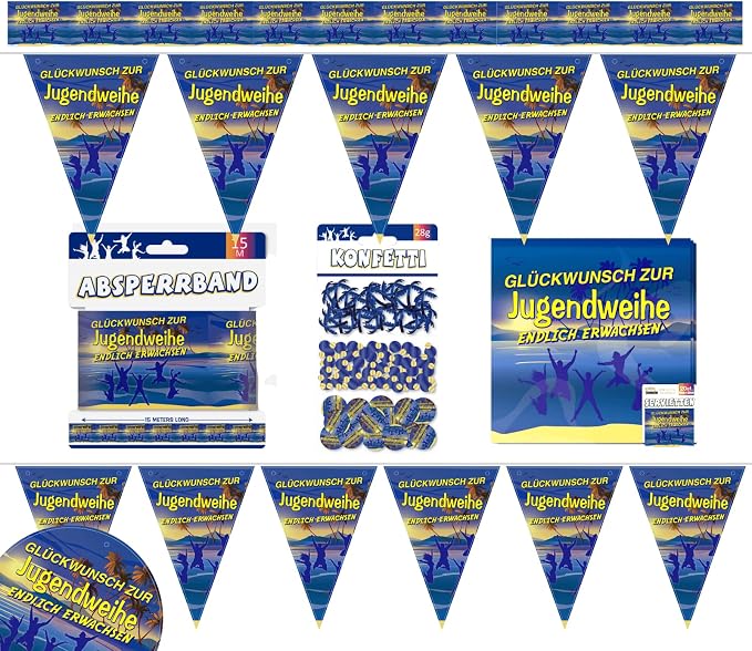 Jugendweihe Deko Set